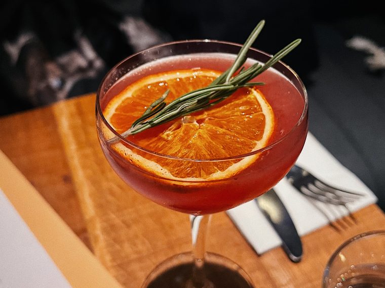 Blackberry & rosemary margarita