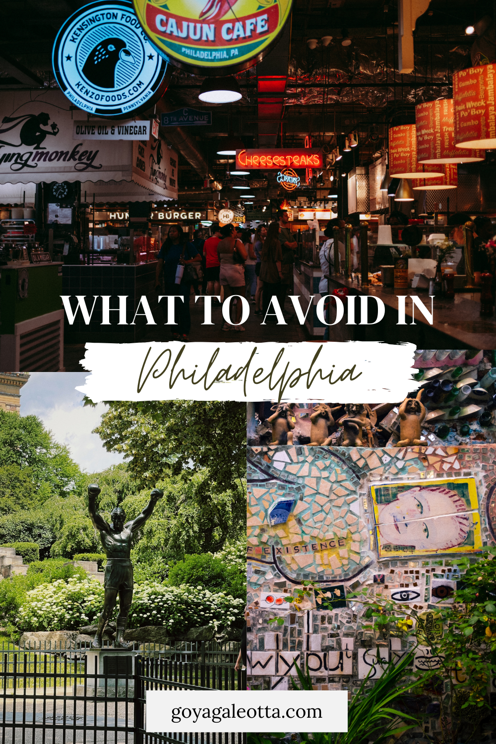 Pinterest Pin for 'What To Avoid In Philadelphia'