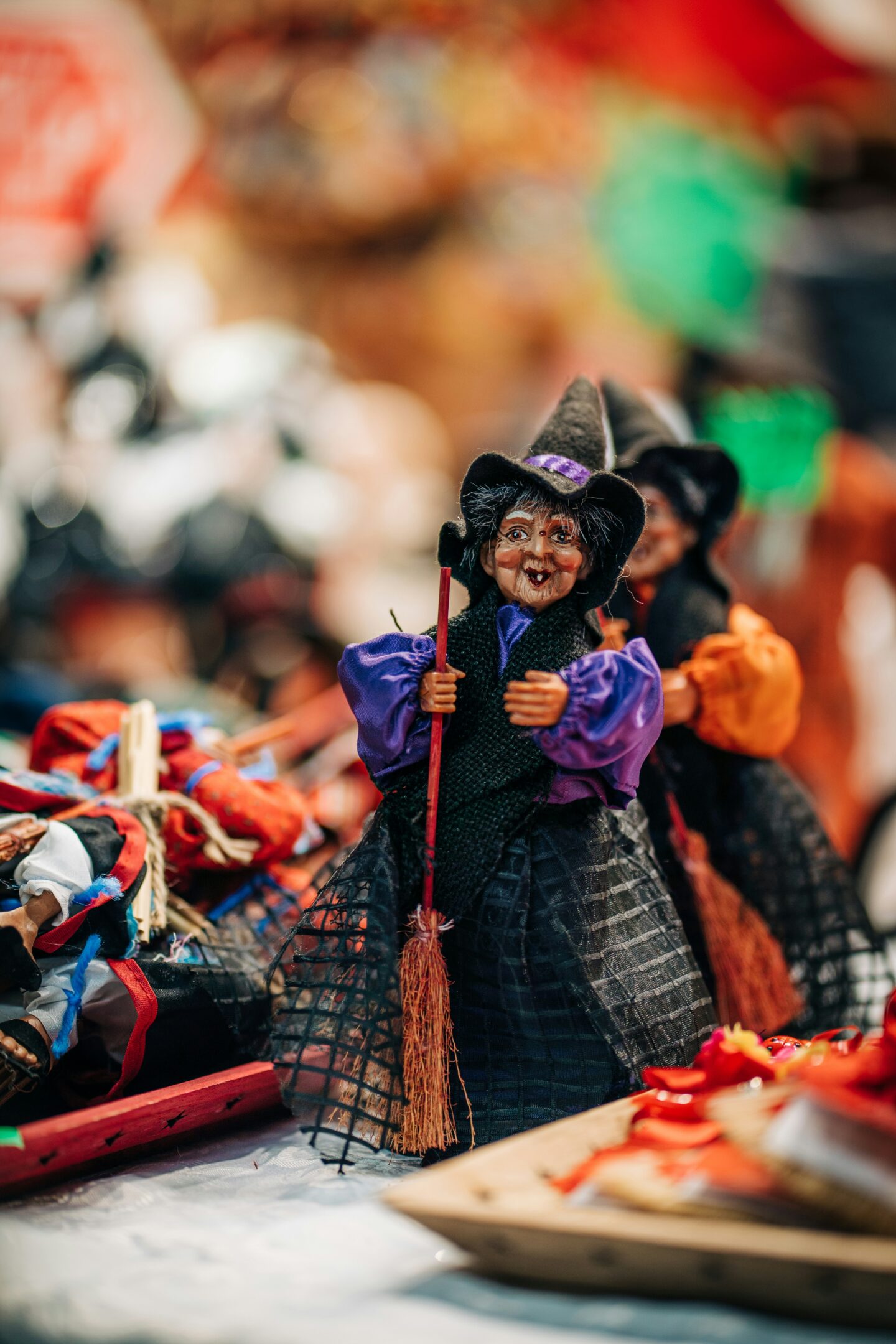 A Befana doll in Rome's traditional Christmas market in Piazza Navona. In Italian folklore, the Befana is an old woman who delivers gifts to children throughout Italy on Epiphany Eve (the night of January 5) in a similar way to Santa Claus